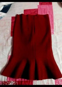 Maroon Mermaid Skirt (Winter)