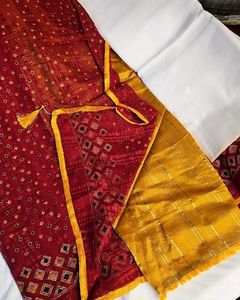 Elegant Maroon Saree