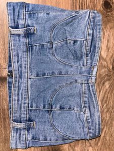 Denim Corset Top