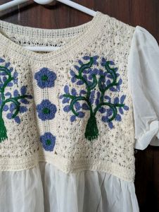 Crochet Floral Top