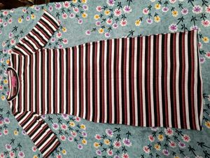 Striped Bodycon Midi Dress