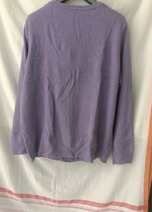 Purple Knit Cardigan