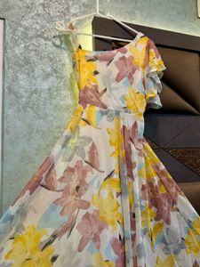 Floral One-Shoulder Maxi Dress