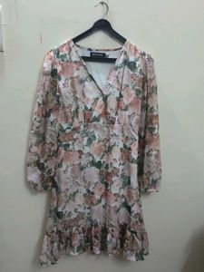Floral Print Mini Dress