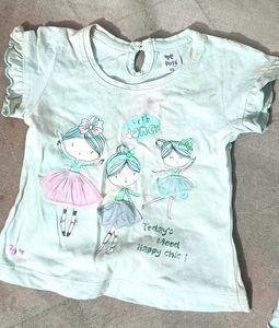 Infants Dots Top And Skirt - Size 16