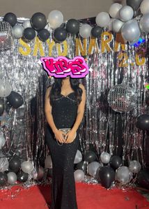 Savana Black Sequin Dress