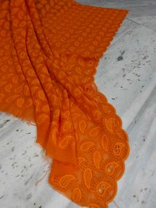 Orange Chicken Work Fabric