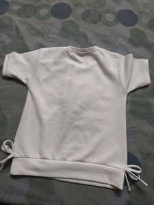 Beautiful White Party Top For 8-10 Years Girl