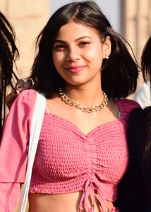 Pink Smocked Crop Top
