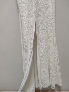 White Lacework Maxi Dress