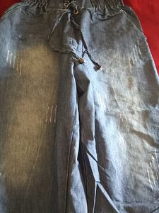 Stylish Blue Baggy Jeans