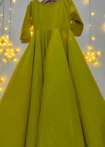 Flared Anarkali Dress With Duppatta