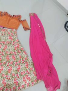 Floral Lehenga Choli Set