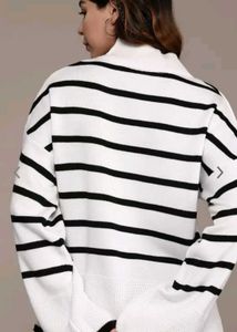 Striped Turtleneck Sweater