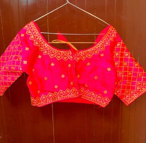 Pink Embroidered Blouse