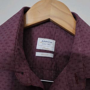 Arrow Maroon Patterned Shirt