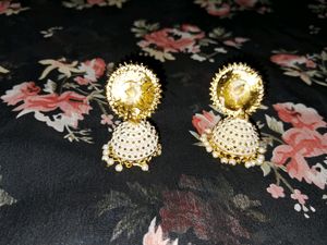 White Pearl Jhumka