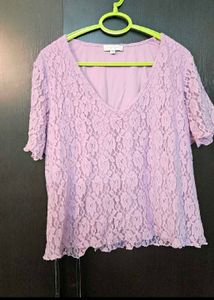 Lavender Net Plus Size Top 💜