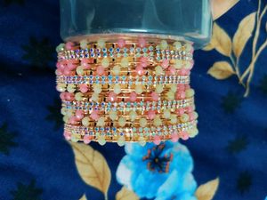 Sparkling Beaded Bangle Set