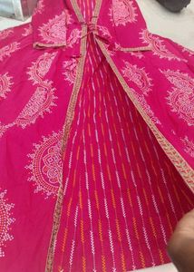 Two layer style anarkali kurti Set In 2 Colour