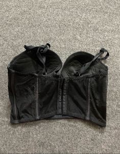 Black Lace Corset Bralette