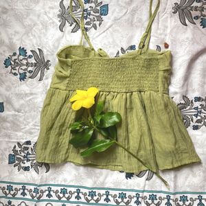 Beautiful Olive Sleeveless Tops