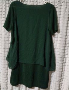 Layered Green Tunic Top