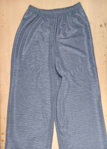 Halter Neck Textured Top with Wide Leg Pants