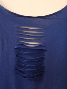 Blue Graphic Tank Top