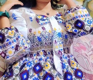 White Floral Top