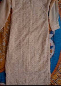 Elegant Cream Chikankari Kurti