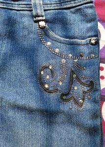 denim shorts, designed pockets, size 30