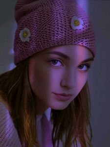Pink Knit Beanie