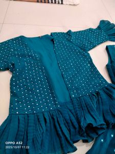Teal Embellished Lehenga Choli