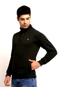 Men Full Sleeve Solid Sweatshirt