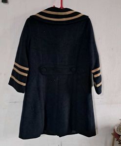 Vintage-Inspired Striped Trim Coat