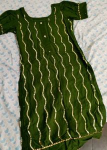 Beautiful Green Patiyala Suit