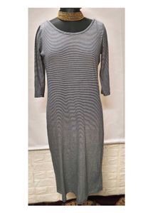 Dresses For Rs.99 Only Black & White Strip Dress