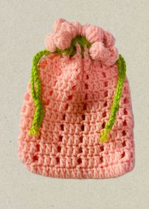 Handmade Crochet Drawstring Pouches
