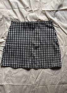 Black And White Mini Skirt