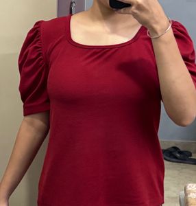 Balloon Sleeves Top