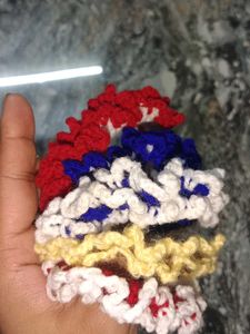 Colorful Handmade Crochet Scrunchies