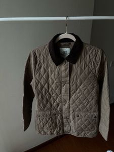 QUILTED LIGHWEIGHT DARK BROWN JACKET