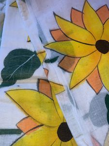 Cotton HANDPRINTED Saree New