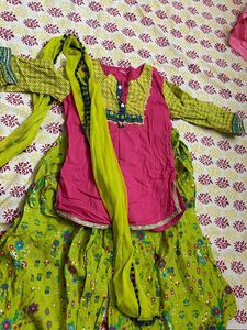 Biba Girls Kurta Set( 3 Piece)