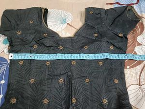 Stiched Black Salwar Kameez with Dupatta