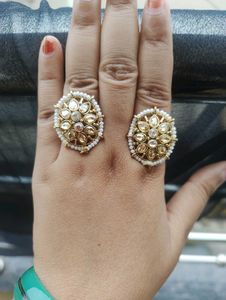 Vintage Kundan Rings (Set of 2)