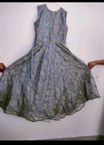 GRAY GOWN WITH CANCAN FOR KIDS