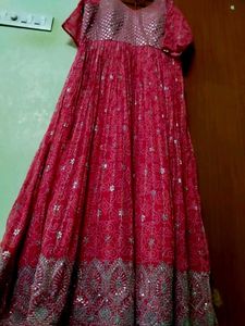 New Pink Embellished gown