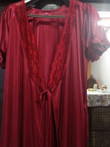 Maroon nighty